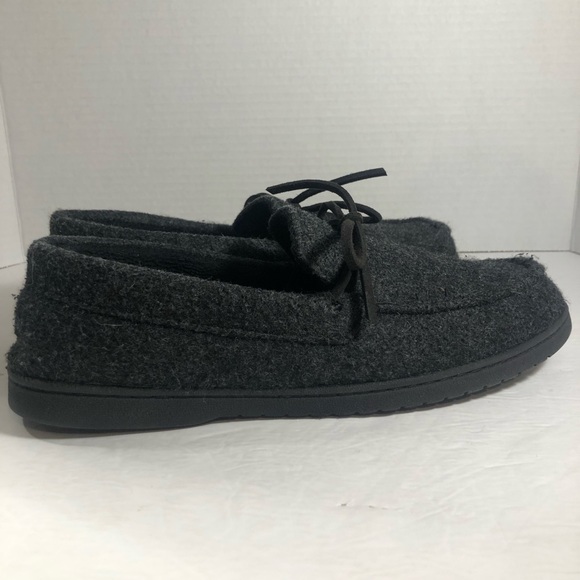 Deluxe by DearFoams Men’s Slippers Size 9-10 Dark Gray - Picture 3 of 7